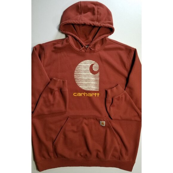 Carhartt 105431 R00 Rain Defender Loose Fit Hoodie Hooded Sweatshirt 2XL Tall - Picture 1 of 16